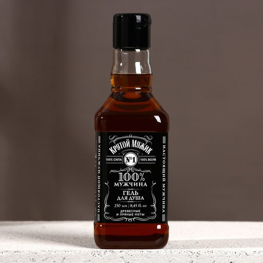 Подарочный набор 100% мужчина: гель для душа виски 250 мл и игральные карты, Чистое счастье