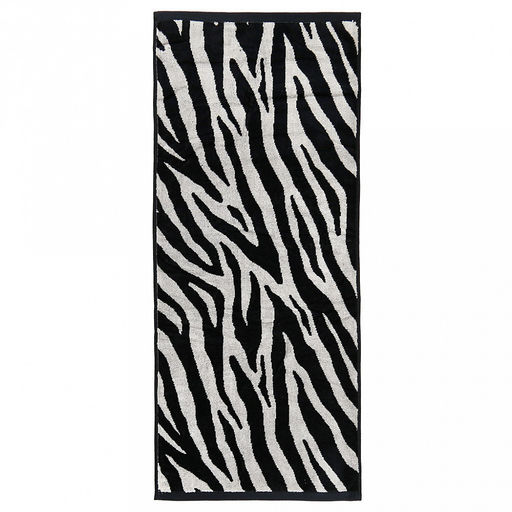 "Missoni-3030" Полотенце махровое 50х90см, плотность 375гр/м2, 100% хлопок, велюр, черный (разноцветный), Bolangde (Китай)