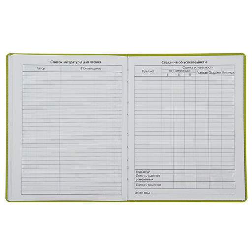 Премиум-дневник универсальный, для 1-11 класса Vivella «Цветы», обложка искусственная кожа, зелёный