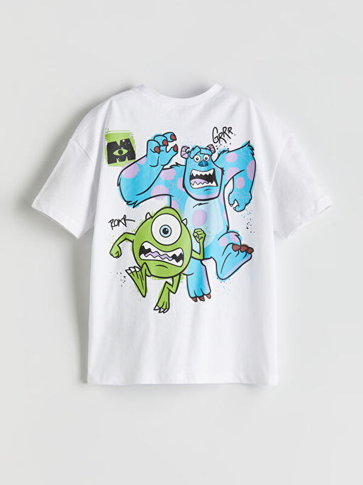 Monsters Bask?l? Erkek ?ocuk Penye Ti??rt