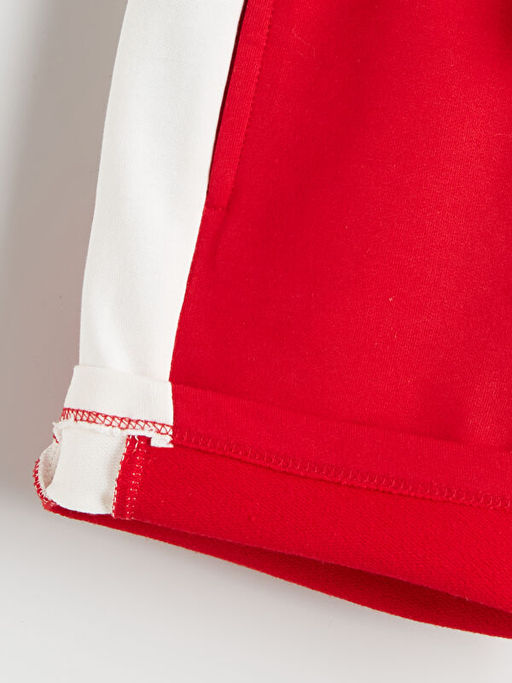 Beli Lastikli Yaz? Bask?l? Erkek ?ocuk ?ort