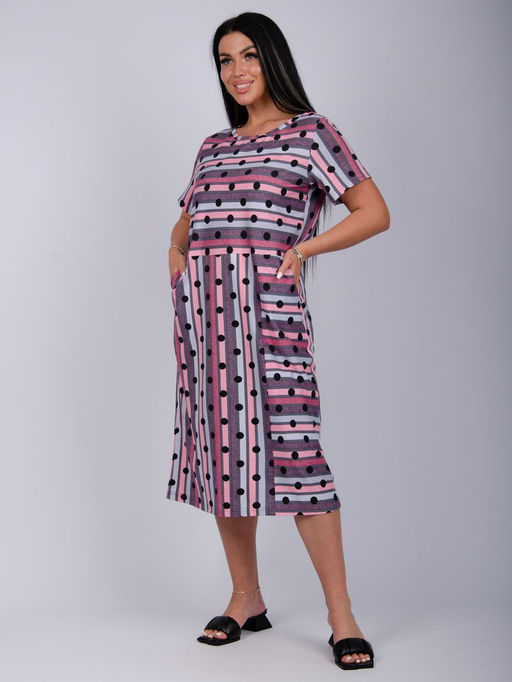 Платье "Линда" бордо, трикотаж