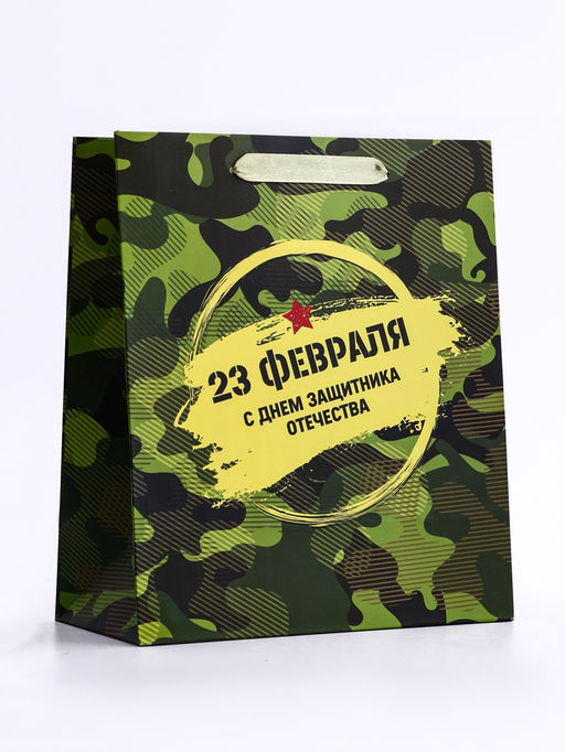 Цена за 2 шт. Пакет подарочный вертикальный С праздником!, ML 23?27?11.5 см
