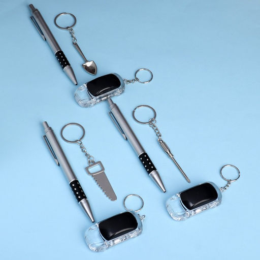 Набор подарочный 3в1 (ручка, брелок-инструменты, фонарик) микс - Simaland фото 4