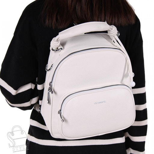 Рюкзак женский 670070-1 white  Velina Fabbiano-Safenta/30  в Новосибирске
