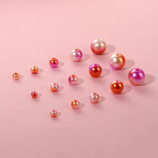 Набор бусин, в органайзере, d=4/5/6/8/10 мм, разноцветных