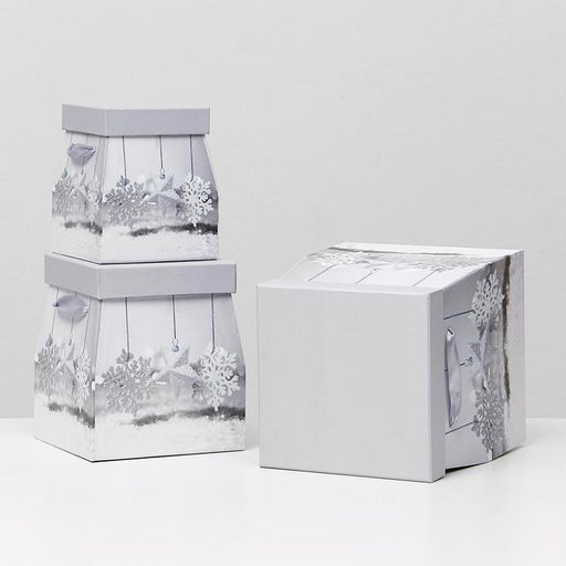 Набор подарочных коробок 3 в 1 трапеция, 19.5×22 - 12.5×15 см