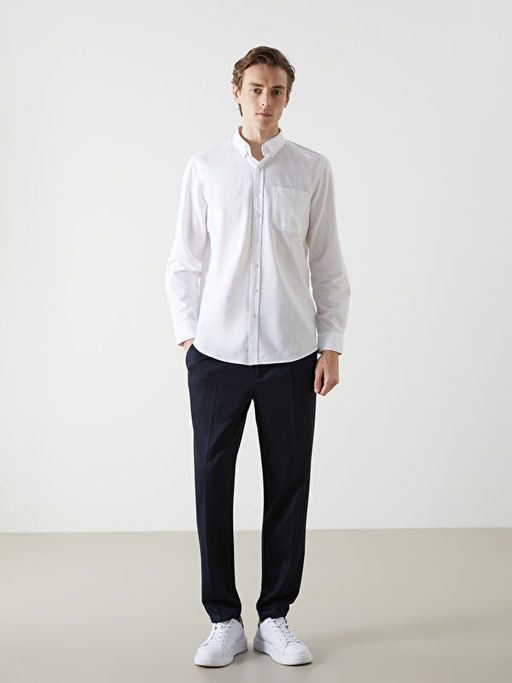 Regular Fit Uzun Kollu Oxford Erkek G?mlek