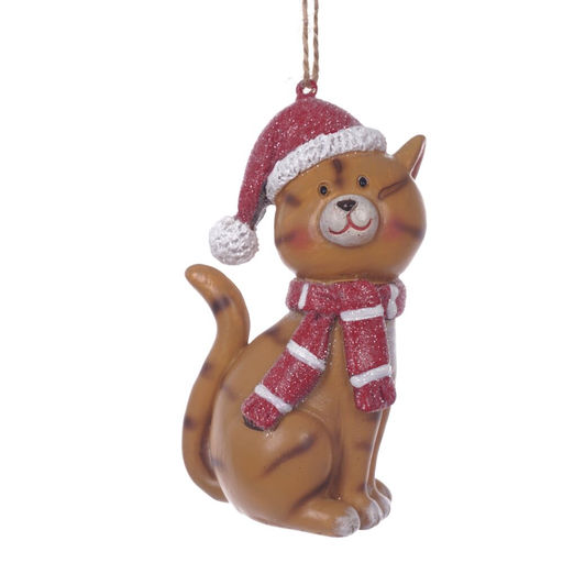 Фигурка декоративная подвесная "Кошка", L5 W4 H9 см, 2в.