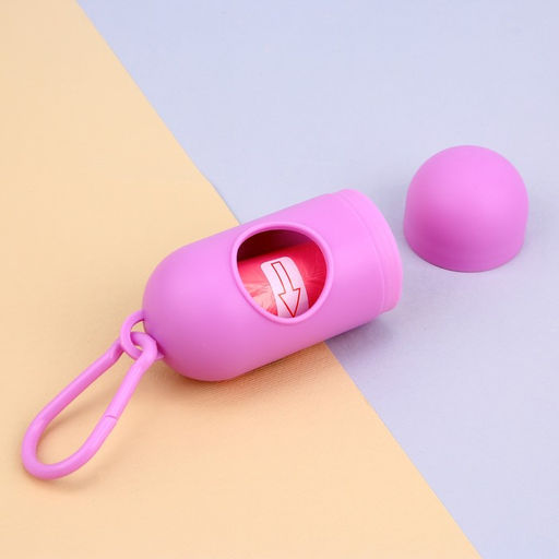 Контейнер с пакетами для уборки за собаками Лучшие друзья (рулон 15 шт) - Пушистое счастье фото 2