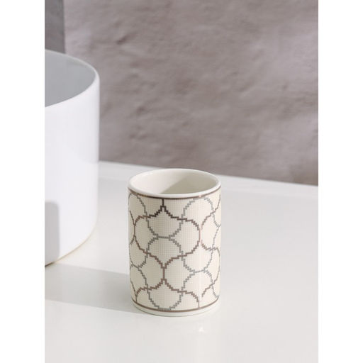 Набор аксессуаров для ванной комнаты Доляна Сицилия, 3 предмета, дозатор 350 мл, мыльница, стакан  фото 4