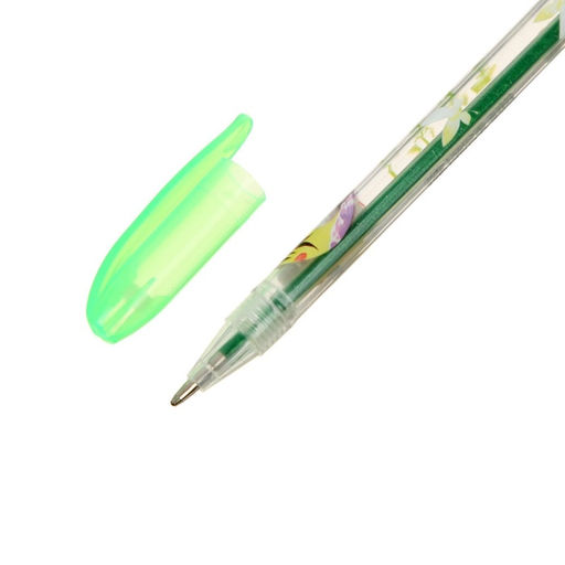 Набор гелевых ручек, 24 цвета, металлик, корпус с рисунком, в блистере на кнопке - Calligrata фото 6