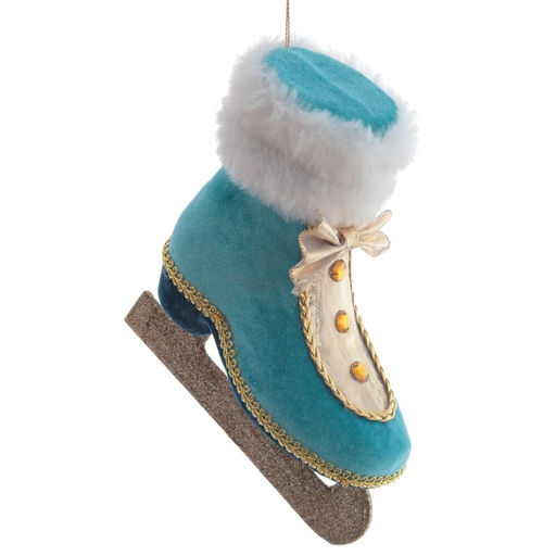 Украшение новогоднее "Коньки", L15,5 W7 H17 см, 4в.