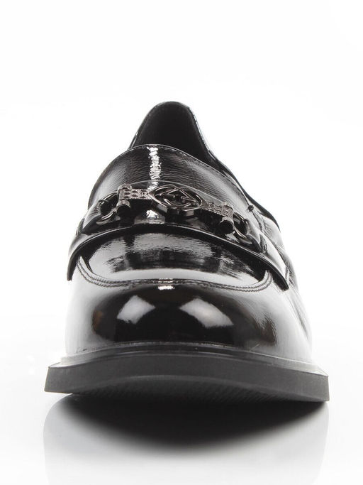 03-DEB104-3 BLACK Лоферы женские (натуральная кожа)