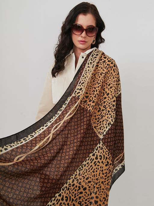 Большой, мягкий, тонкий и очень нежный двусторонний палантин - Tantino фото 6