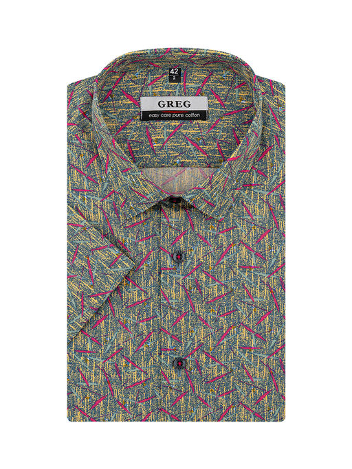 Сорочка мужская короткий рукав GREG 253/201/057/Z  фото 2