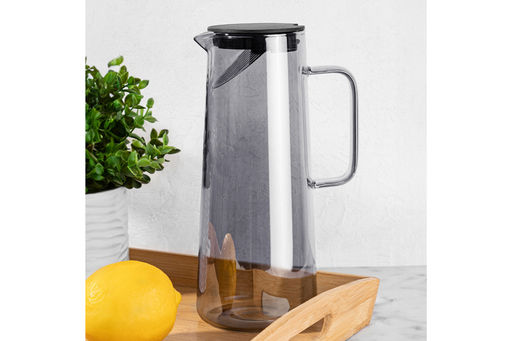Кувшин 1,35 л 14*10,5*25 см "Crystal glass" + пластиковая крышка с метал. фильтром и сил.проклад