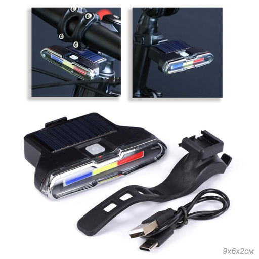 Фонарь задний интеллектуальный COMIRON FLASHER корпус: ABS; свет LED; аккум подзарядка от солнца, Type-C, влагозащита IPX7. /уп100/ - Галеонтрейд фото 2