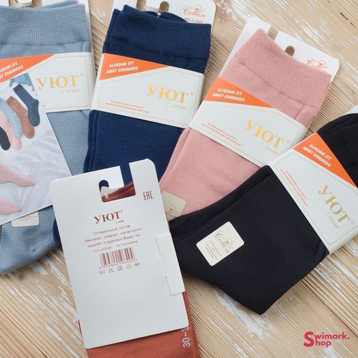 Носочки длинные цветные LL649-3, размер 30-35, 10 пар в уп. - Swimark фото 2