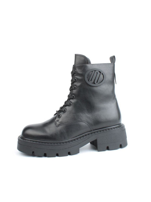 04-M3-1476 BLACK Ботинки зимние женские (натуральная кожа, натуральный мех)