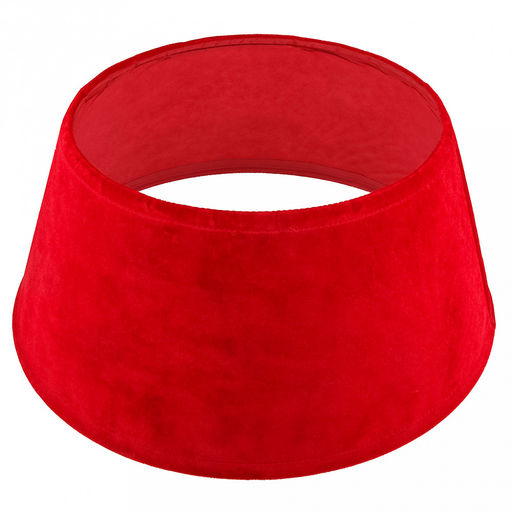 Юбка под елку новогоднюю "Волшебный бархат" д40см, h25см, основание д56см, текстиль, металлический каркас, красный (Китай)