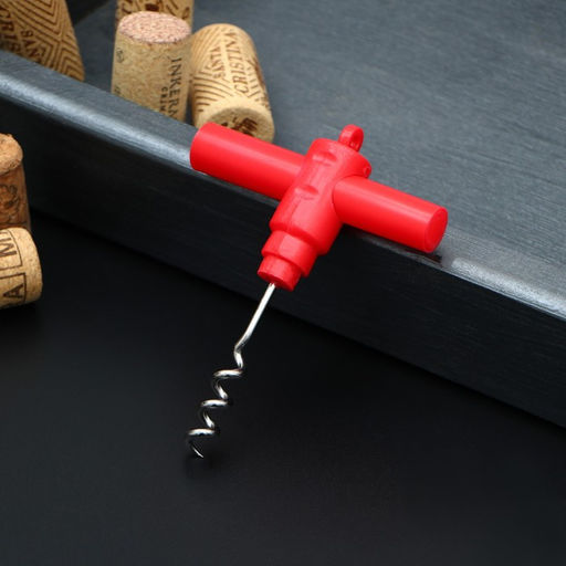 Цена за 4 шт. Штопор Доляна, 11,5 см, цвет красный