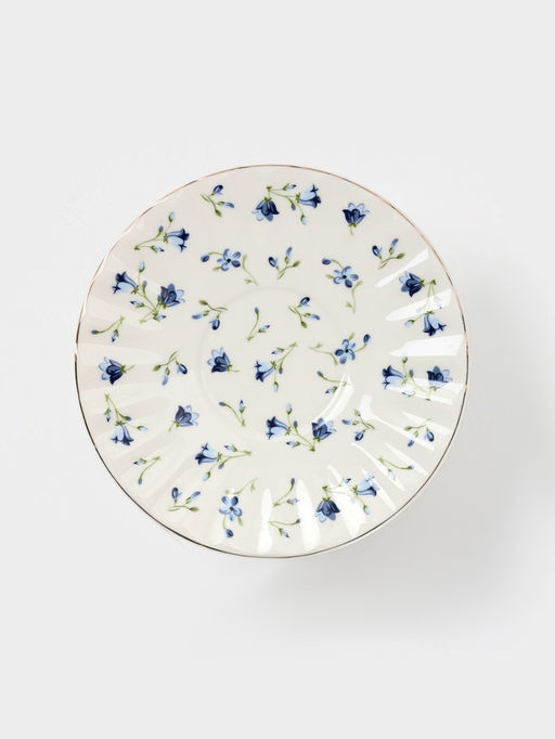 Чайная пара «Тюльпан», 2 предмета: блюдце 15.5×2 см, чашка 235 мл, 12×9×7.5 см, керамика, белая