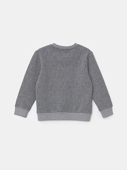 Bisiklet Yaka Uzun Kollu Erkek ?ocuk Sweatshirt