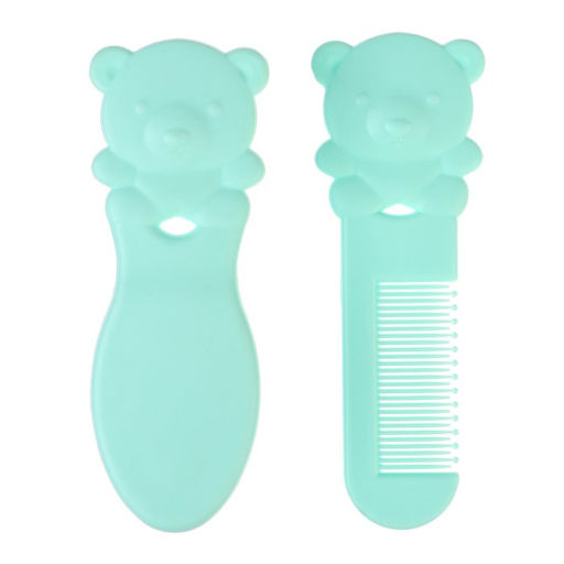 Расчёска детская «Мишка», 2 шт., зеленый