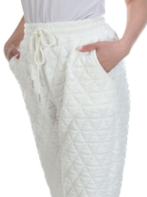 2780 WHITE Брюки спортивные зимние женские - Фабричный китай фото 4
