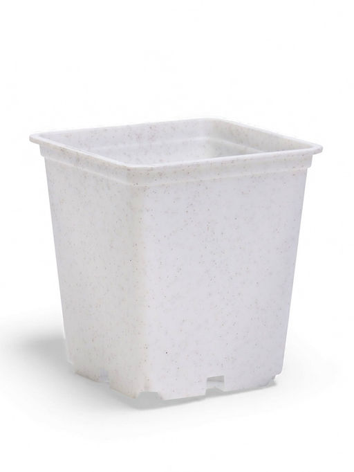 Цена за 24 шт. Горшок для рассады, 500 мл 9*9*10 см, (фасовка 6 шт) Белый