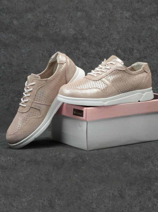 05-FEE01-2P BEIGE Кроссовки (нубук) - Фабричный китай фото 18