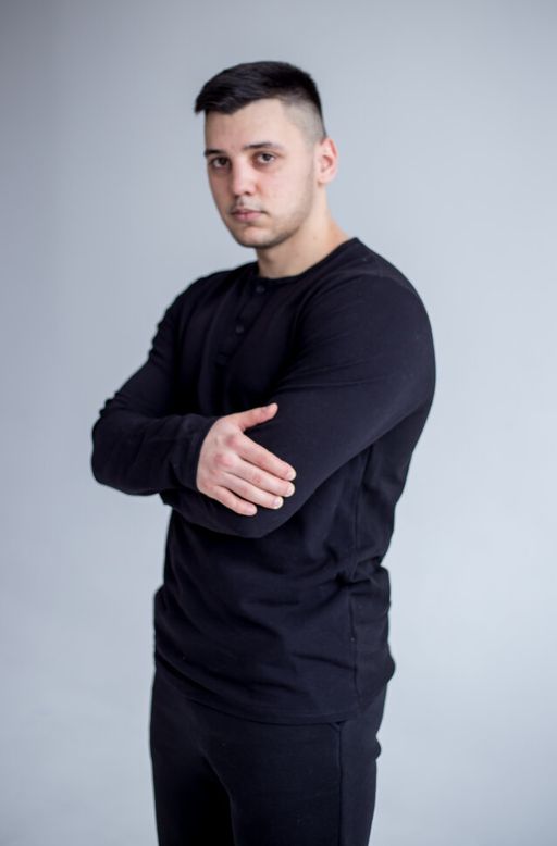 100% ХЛОПОК ПИКЕ Лонгслив мужской