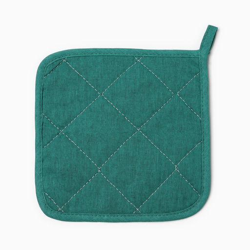 Набор кух. Доляна Курочка: варежка 20х28 см, прихватка 17х17 см, 35% хл, 65% пэ  фото 5