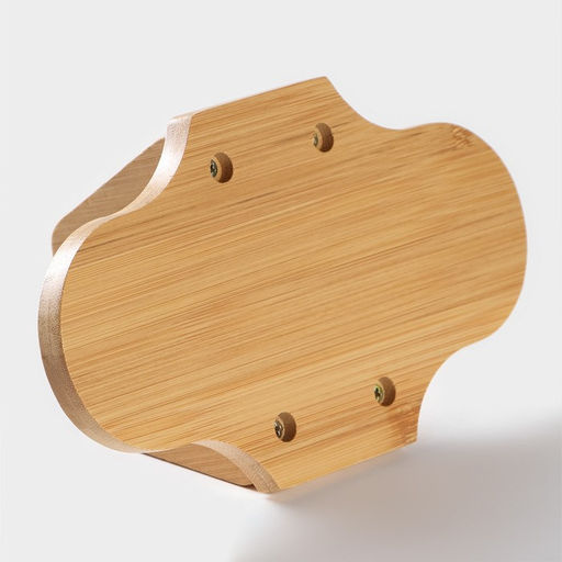 Набор для специй на бамбуковой подставке BellaTenero, 3 предмета: солонка 100 мл, перечница 100 мл, салфетница, фарфор, белый