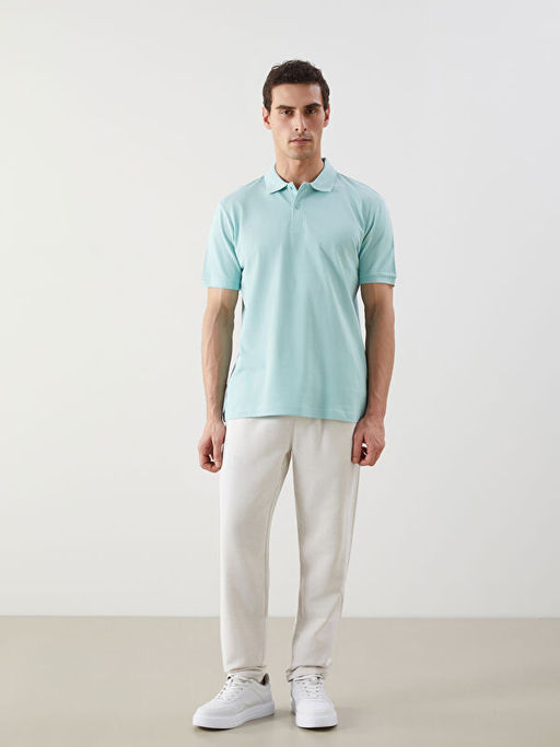 Polo Yaka K?sa Kollu Pike Erkek Ti??rt