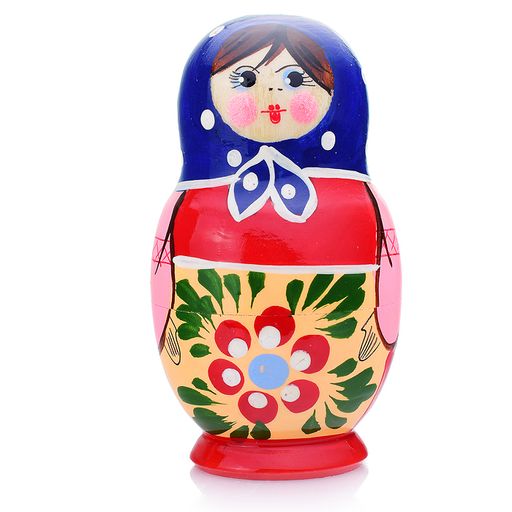 Матрешка 5 в 1 "Загорская роспись"/ окрашенная