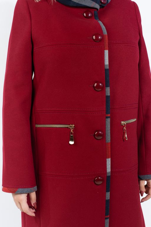 Рема демисезонное пальто ( Вишня ) - Дюто фото 4