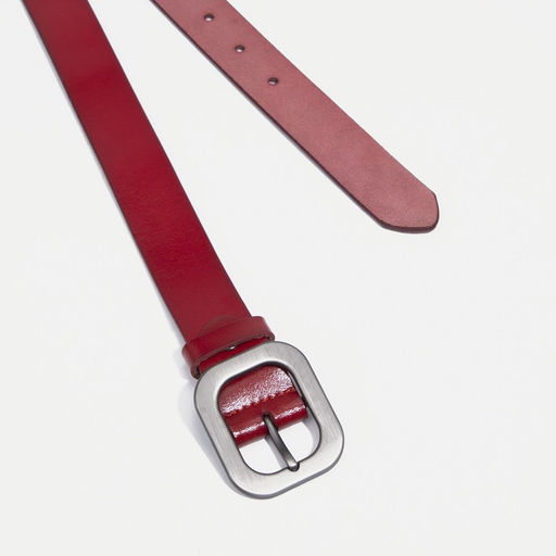 Ремень женский, ширина 3 см, винт, пряжка метал, цвет красный - Simaland фото 2