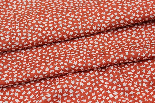 Штапель Фабиана цв.терракотовый, ш.1.45м, вискоза-100%, 90гр/м.кв - Купава фото 11