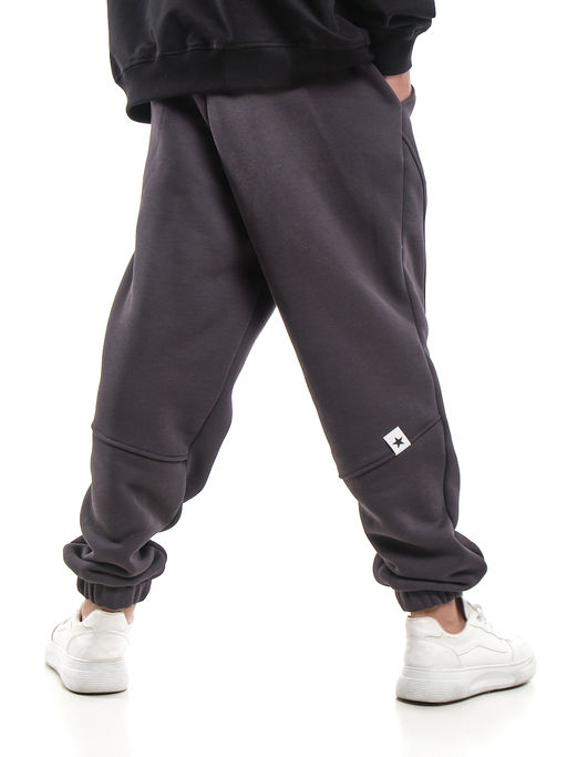 Брюки с шевроном для мальчика штаны спортивные 22-7683 светлый графит - Mini maxi фото 23