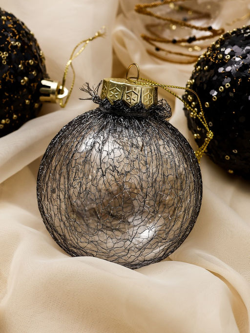 Ёлочные игрушки Шаннен, шары новогодние, d=8 см, 9 шт. созвездие - Зимнее волшебство фото 2