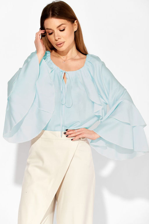 Блуза LAIKONY 414 голубой  фото 4