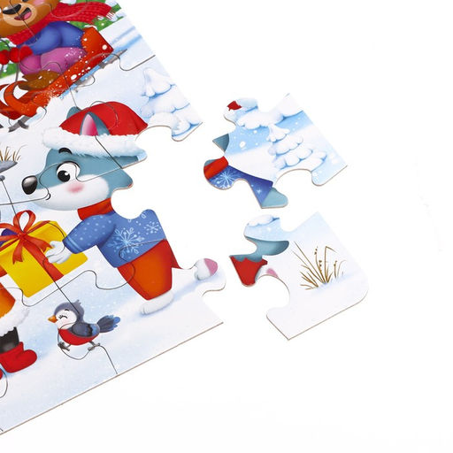 Пазл Новогодние развлечения, 35 деталей - Puzzle time фото 3