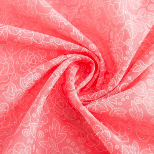 Платок женский, цвет коралл, размер 70х70 - Rossini фото 3