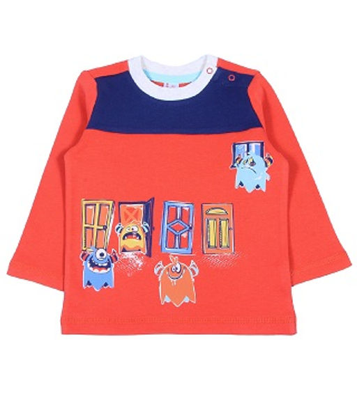 CRB wear/CWB 61964 Джемпер для мальчика, оранжевый/Ex.Cherubino фото 2