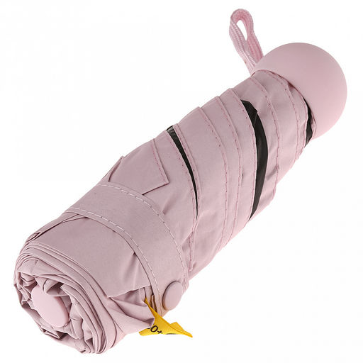 Зонт-мини механический Палитра UPF50+ ткань эпонж (полиэстер) + черное УФ-покрытие, 6 лучей, д/купола 90см, 5 сложений, 18см в сложенном виде, механизм против ветра, ручка с покрытием soft-touch, цвет розовый, 218гр (Китай) - Домашняя мода фото 7