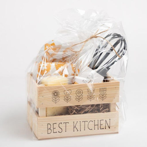 Кухонный набор подарочный «Этель» Best kitchen: полотенце, варежка-прихватка, лопатка, венчик, губка