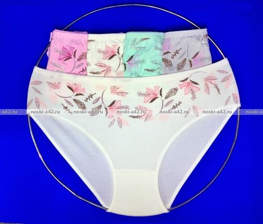 Цена за 5 шт. Трусы женские Турция большие размеры арт. 28137 (28341, 28150, 28152) 4XL (52-54) - For you фото 4