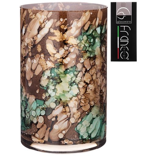 ВАЗА CILINDRO AURORA GREEN ВЫСОТА 30СМ ДИАМЕТР 20СМ
